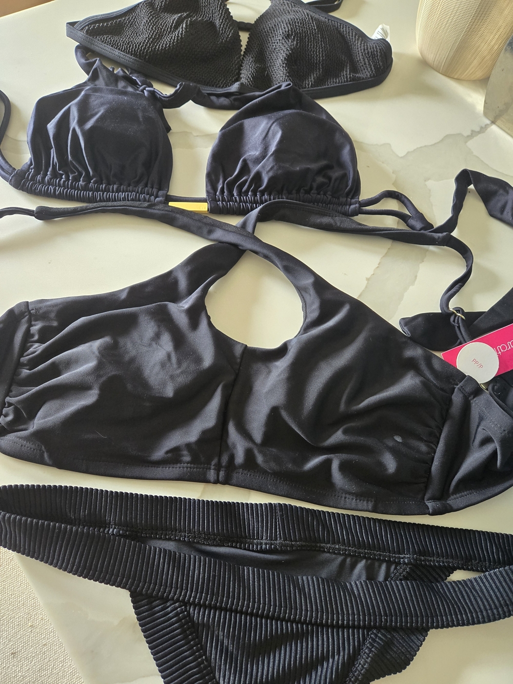 Black Swimsuit Bundle, Frankies Bikinis, Vix, Good American